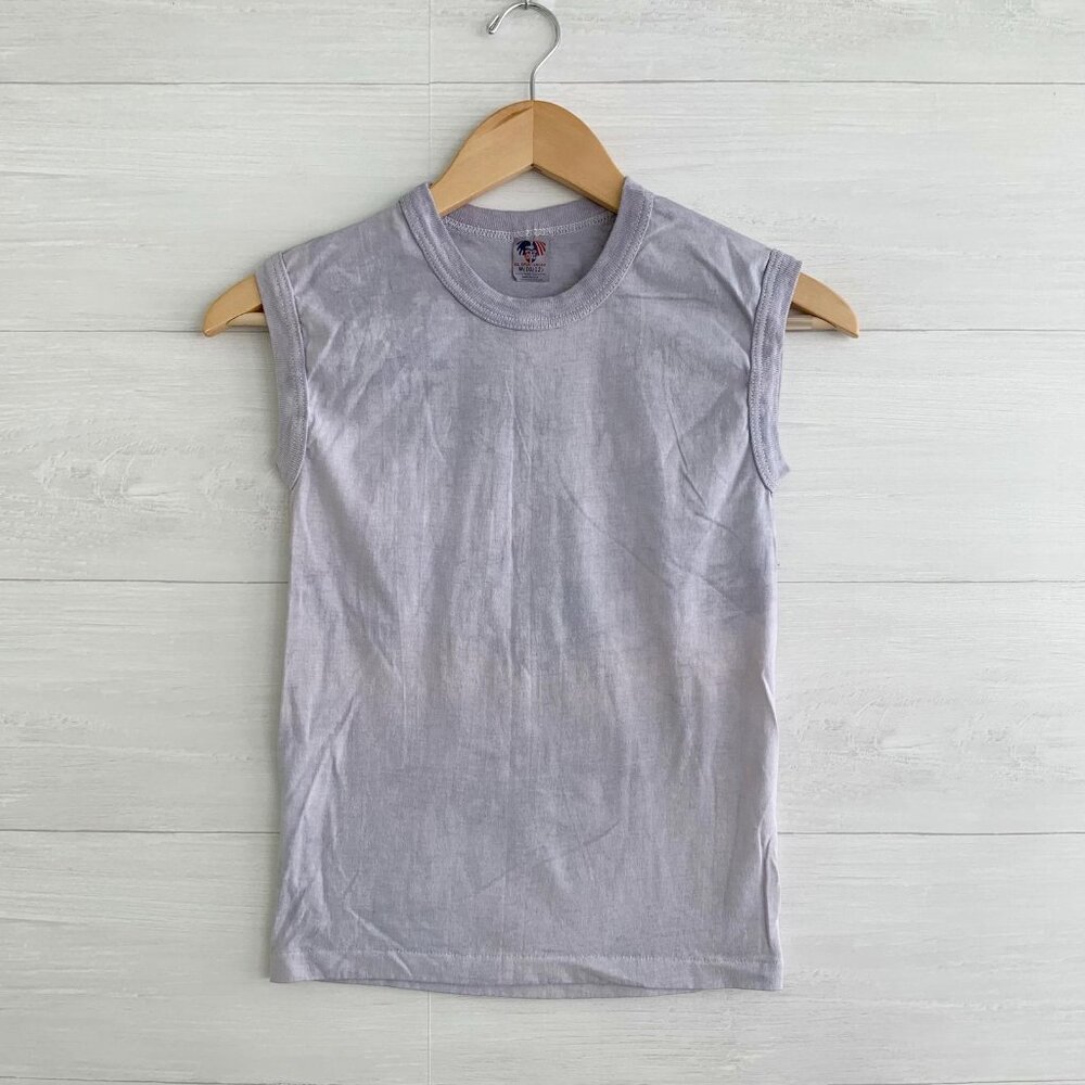 Vintage DG Sportswear - Purple muscle tee tie-dye tank, M 10/12